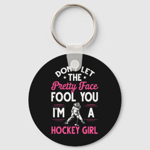 Llavero Regalo De Hockey De Chica Divertido Para Mujeres J