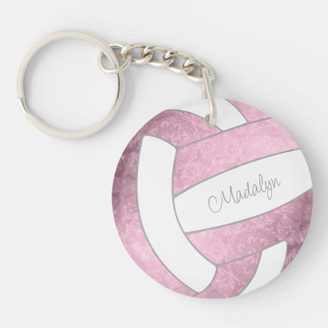 Llavero regalo de jugador de voleibol con nombre propio co (Frente)