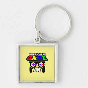 Llavero Regalo de jugador Mantener juego tranquilo activad