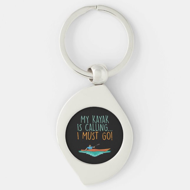 Llavero Regalo de kayak de remo (Anverso)