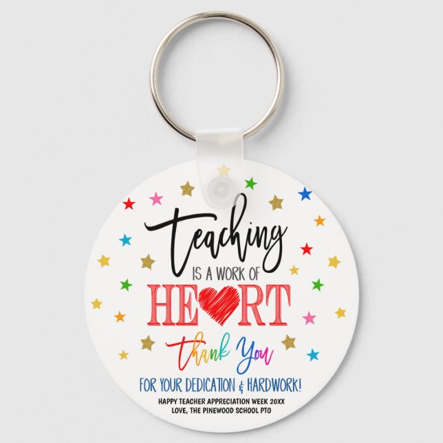 Llavero Regalo de Keychain de la Semana de Apreciación del (Anverso)