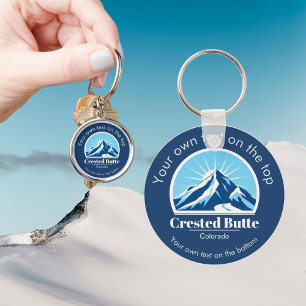 Llavero Regalo de la estación de esquí de Crested Butte Co