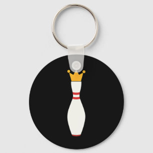 Llavero Regalo de la Liga de Bowling de Camisas Kingpin T