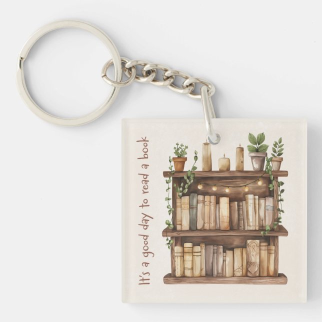 Llavero Regalo de libros para lectores amantes de libros y (Frente)