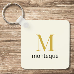 Llavero Regalo de lujo personalizado con monograma para el
