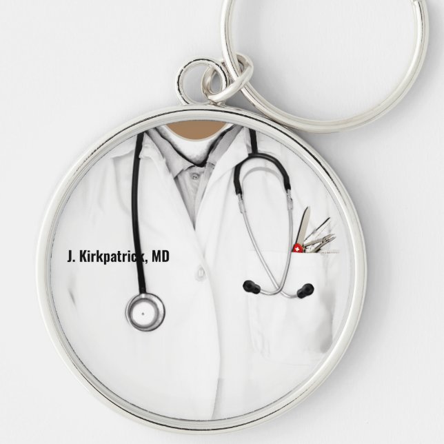Llavero Regalo de médico personalizado (Frente)
