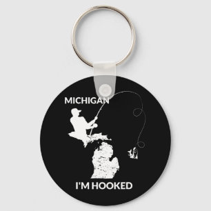 Llavero Regalo De Mi Michigan Para Pescadores Y