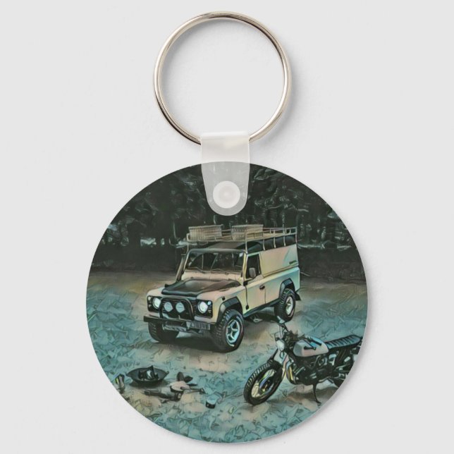 Llavero Regalo de motocicleta retro (Anverso)