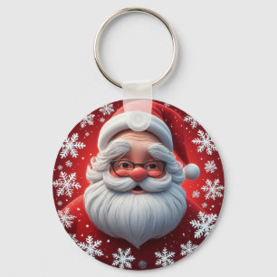 Llavero Regalo de Navidad Copo de Nieve de Papá Noel
