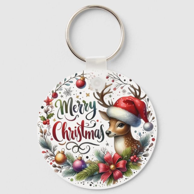 Llavero Regalo de Navidad Feliz Navidad (Anverso)