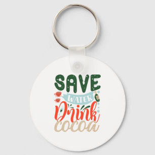 Llavero Regalo de Navidad Guardar agua potable cacao