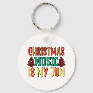Llavero Regalo de Navidad La música Navidad es mi jun