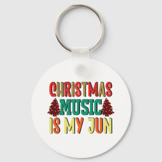 Llavero Regalo de Navidad | La música Navidad es mi jun