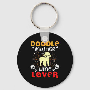 Llavero Regalo de Navidad   Madre Perro Doodle y Amante de