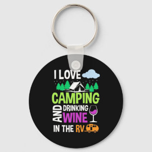 Llavero Regalo de Navidad   Me Encanta Beber Vino En El RV
