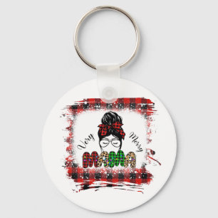 Llavero Regalo de Navidad Muy Feliz Mamá