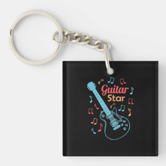 Llavero Regalo de Navidad | Orgullosa Estrella Guitariana