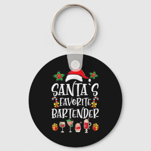 Llavero Regalo de Navidad para Bartender El Bartender Favo