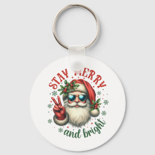 Llavero Regalo de Navidad Quédate Alegre