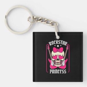 Llavero Regalo de Navidad Rockstar Princess Skull