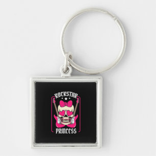 Llavero Regalo de Navidad Rockstar Princess Skull