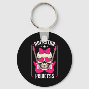 Llavero Regalo de Navidad Rockstar Princess Skull