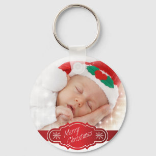 Llavero Regalo de Navidades de fotografía personalizado -