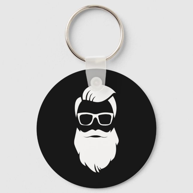 Llavero Regalo de Navidades de Jolly Hip Hipster Santa Cla (Anverso)
