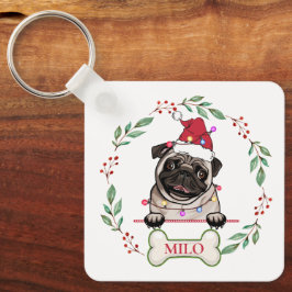 Llavero Regalo de Navidades personalizados de Bulldog brit