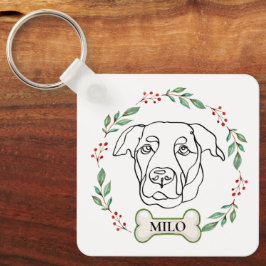 Llavero Regalo de Navidades personalizados de perro de Lab