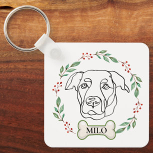 Llavero Regalo de Navidades personalizados de perro de Lab