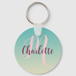 Llavero Regalo de Navidades verde azulados de Ombre para s