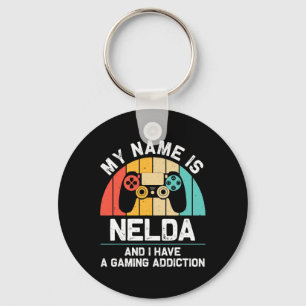 Llavero Regalo de Nelda Nombre Personalizado Divertido Jug