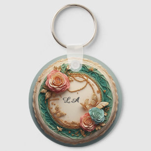 Llavero 🌹 Regalo de nombre de rosa personalizado para acc