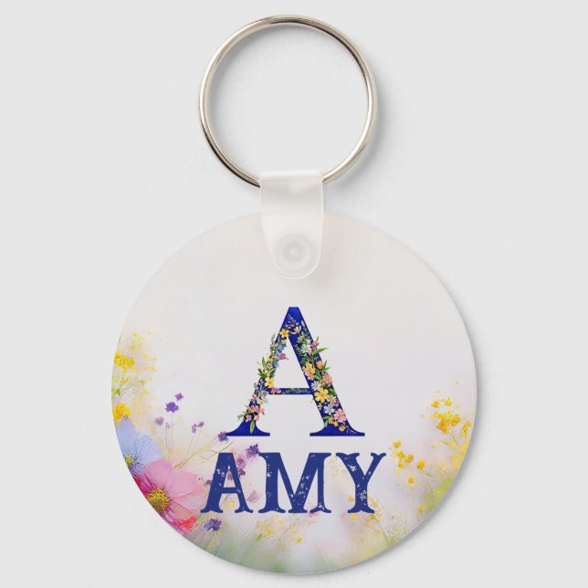 Llavero Regalo de nombre personalizado - AMY (Anverso)