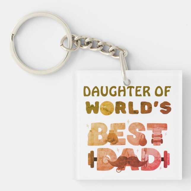 Llavero Regalo de nombre personalizado para hijo o hija (Frente)