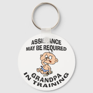 Llavero Regalo de nuevo abuelo en entrenamiento