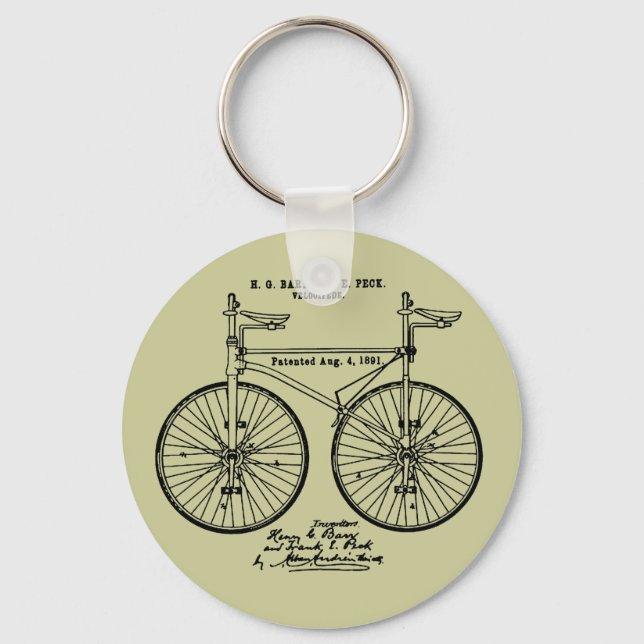 Llavero Regalo de Patente Velo de Ciclismo muy cool (Anverso)