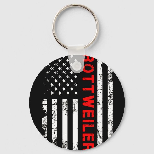 Llavero Regalo de perro | Amo mi rottweiler (Anverso)