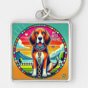 Llavero 🐶 Regalo de perro de dibujos animados para mejor 