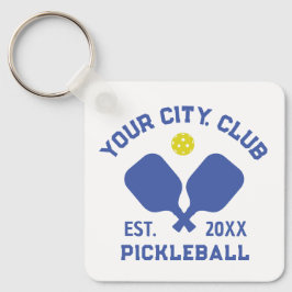 Llavero Regalo de Pickleball Club Team Player Personalizad