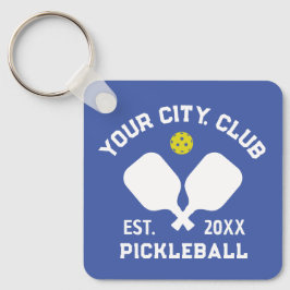 Llavero Regalo de Pickleball Club Team Player Personalizad