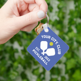 Llavero Regalo de Pickleball Club Team Player Personalizad