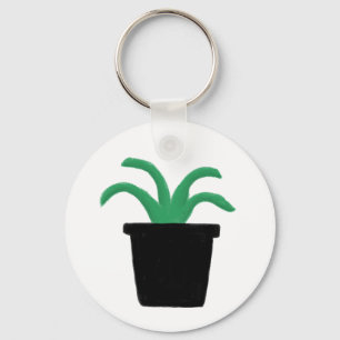 Llavero Regalo de planta en maceta verde minimalista de la