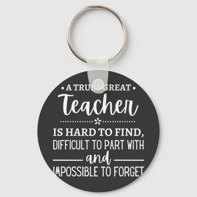 Llavero Regalo de profesor, un maestro realmente grandioso (Anverso)