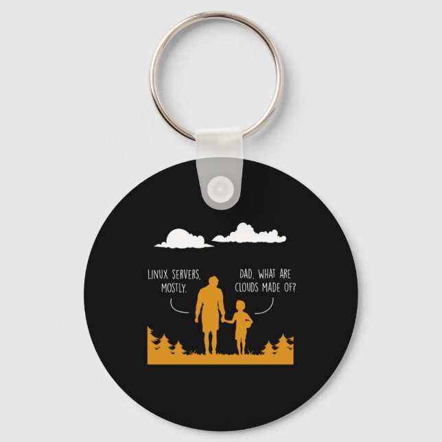 Llavero Regalo de programación de programadores de Linux (Anverso)