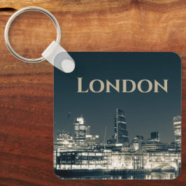 Llavero Regalo de recuerdo urbano de London Skyline Panora