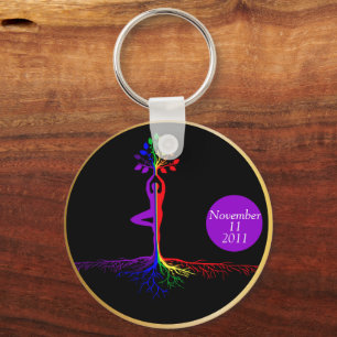 Llavero Regalo de Recuperación del Árbol de la Vida LGBTQ