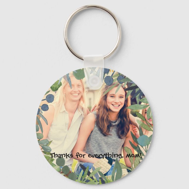 Llavero Regalo de teclado de botón para mamá (Anverso)