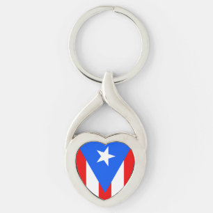 Llavero Regalo de teclado de la bandera de Puerto Rico